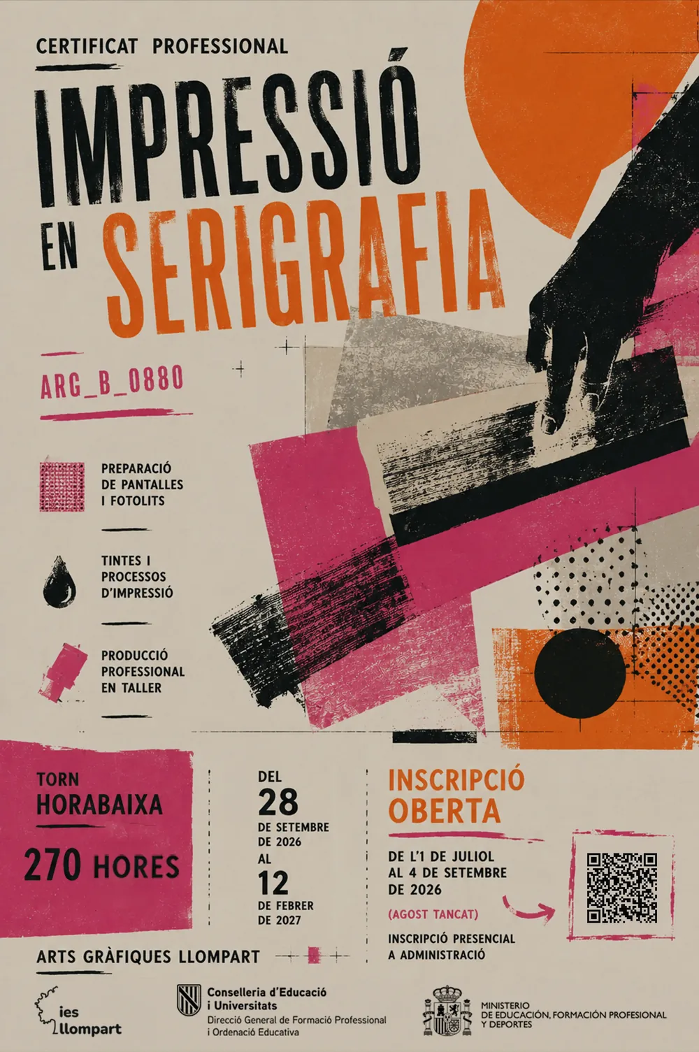 Certificat Professional · Impressió en Serigrafia